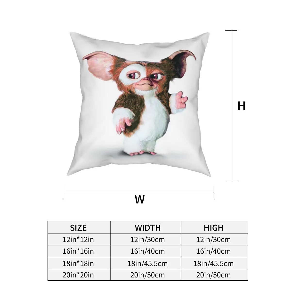Наволочки Gremlins Gizmo The Mogwai наволочки в стиле 80-х фильмов научная фантастика