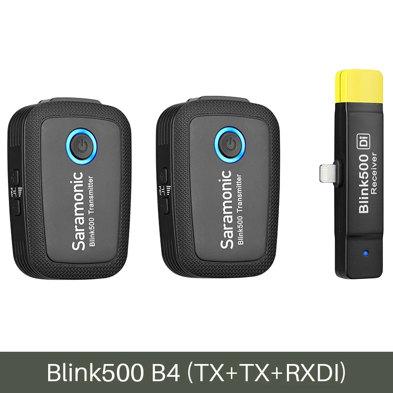 Lightning Boya Saramonic Blink 500 БЕСПРОВОДНОЙ Студийный конденсаторный микрофон петличный нагрудный микрофон для интервью для Android iPhone DSLR - Цвет: Lightning