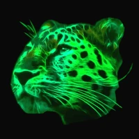 animal patch colour leopard printing luminous heat transfer clothes stickers vogue noctilucent iron on patches for clothing diy