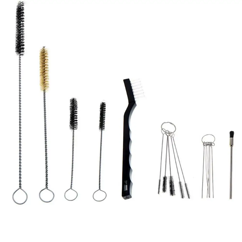 

17pcs /set Thread Wire Brush Airbrush Spray Gun Nozzle Cleaning Kit Needle & Brush Set Repair Tool Kit Auto Parts Cleaning Kits