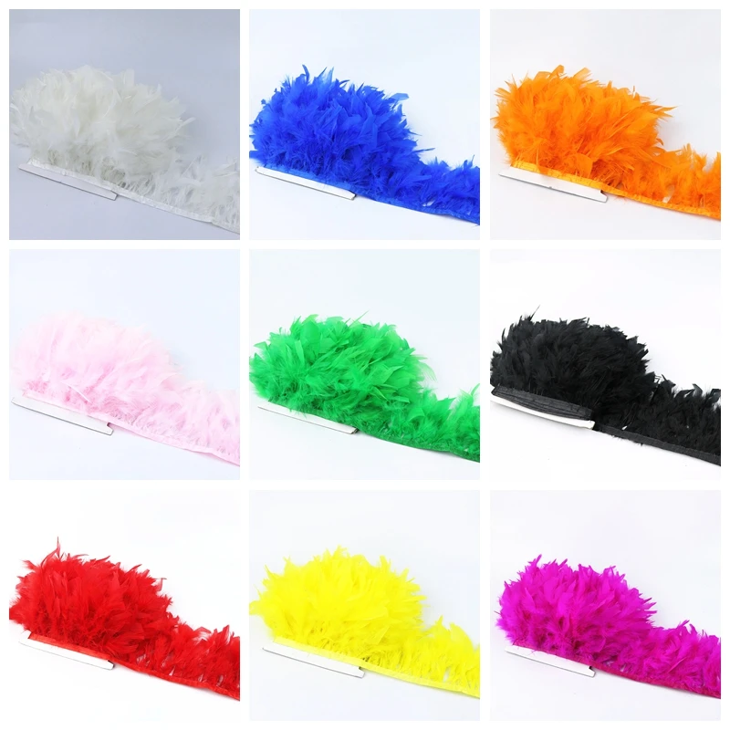 Продажа 2 метра пушистые Красивые турецкие перьевые s ленты бахрома 4 6 дюймов
