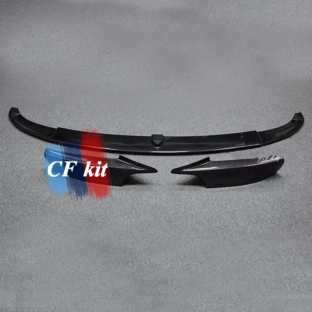Передний бампер спойлер подбородка из настоящего углеродного волокна для BMW 3