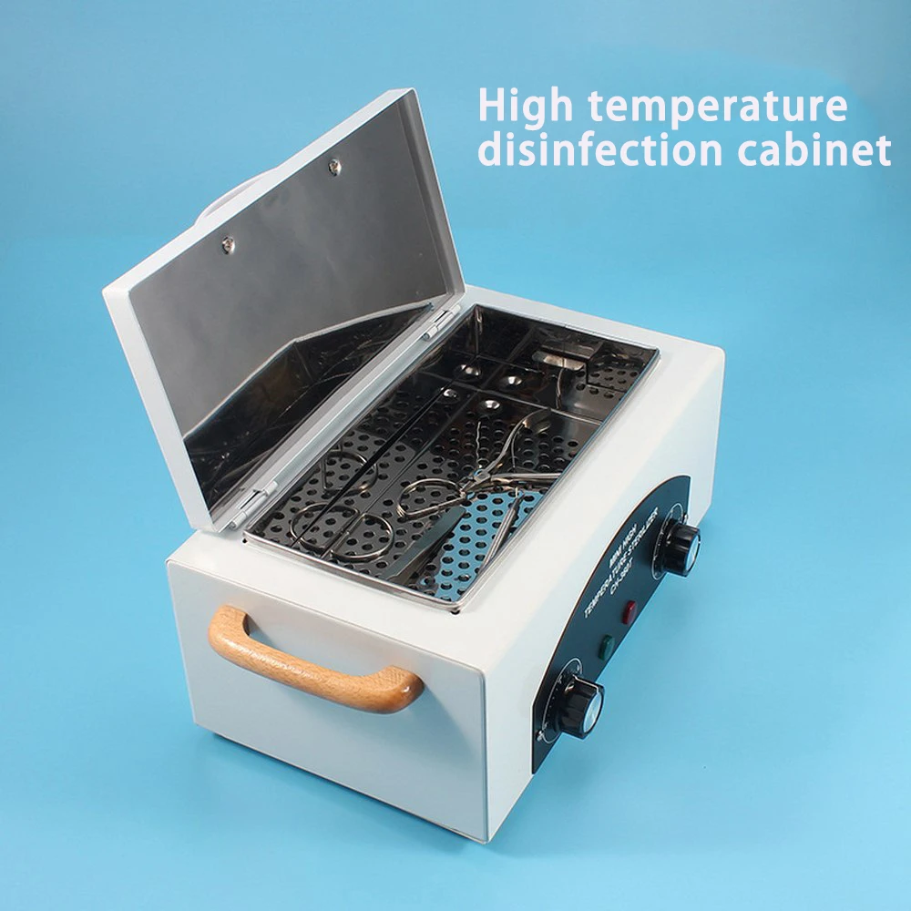 

Nail Art Equipment High temperature Sterilizer Box with Hot Air - Disinfection Cabinet For Nail Art Tool 110V/220V