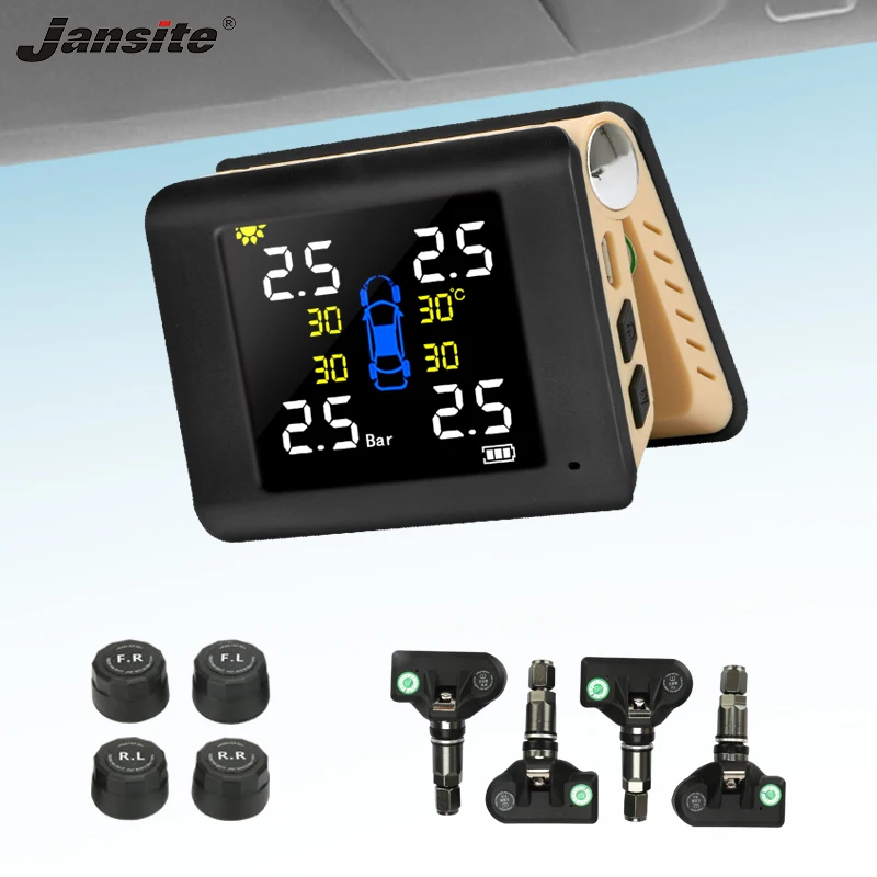 Jansite TPMS автомобильный контроль давления в шинах интеллектуальная система