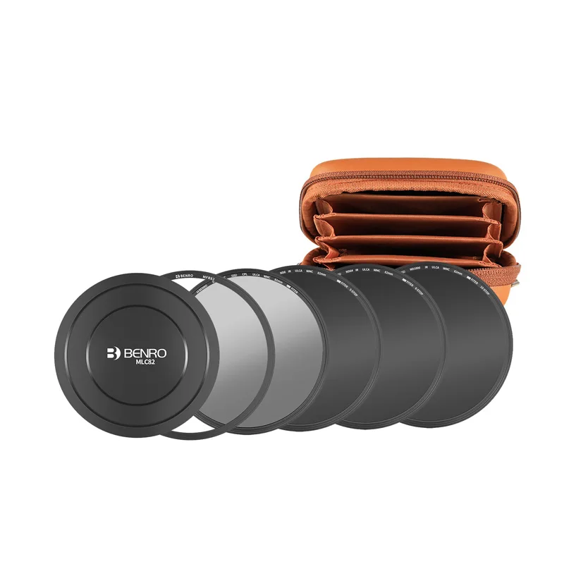 

Benro 82mm Magnetic Circular Filter Professional kit ( CPL / ND8 / ND64 / ND1000 / Adapter Ring / Lens cap / bag )