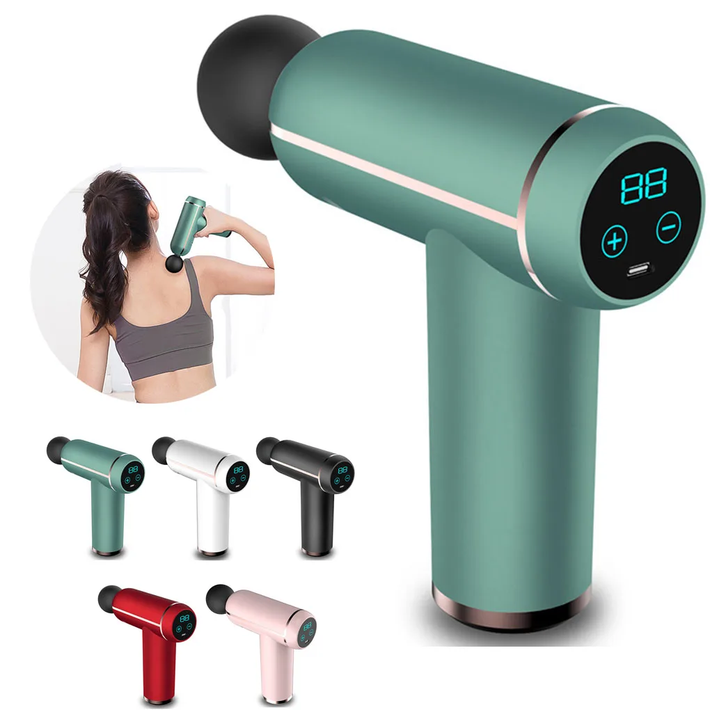 

32 Gear Handheld Fascia Gun Electric Vibration Percussion Massager Whole Body Neck Shoulders Muscle Relax Fitness Massage Tool