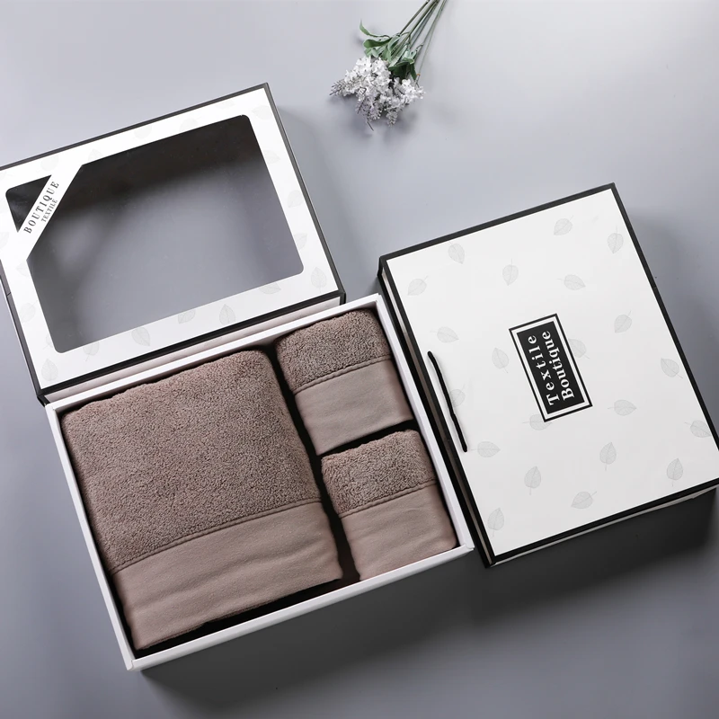 

Soft Cotton Towel Gift Set Quick Drying Wedding Microfiber Spa Face Hand Gym Luxury Towel Bathroom Toallas Household Goods DG50T