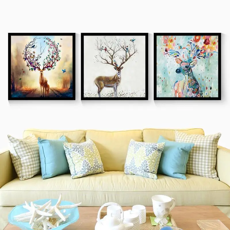 By Numbers Plakat Tableaux Muraux Moderne And Print Painting Decoracion Hogar Moderno Poster Wall Picture For Living Room | Дом и сад