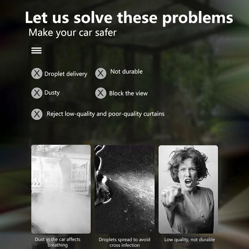 Автомобильная Защитная пленка для такси анти-туман Самозащита прозрачная