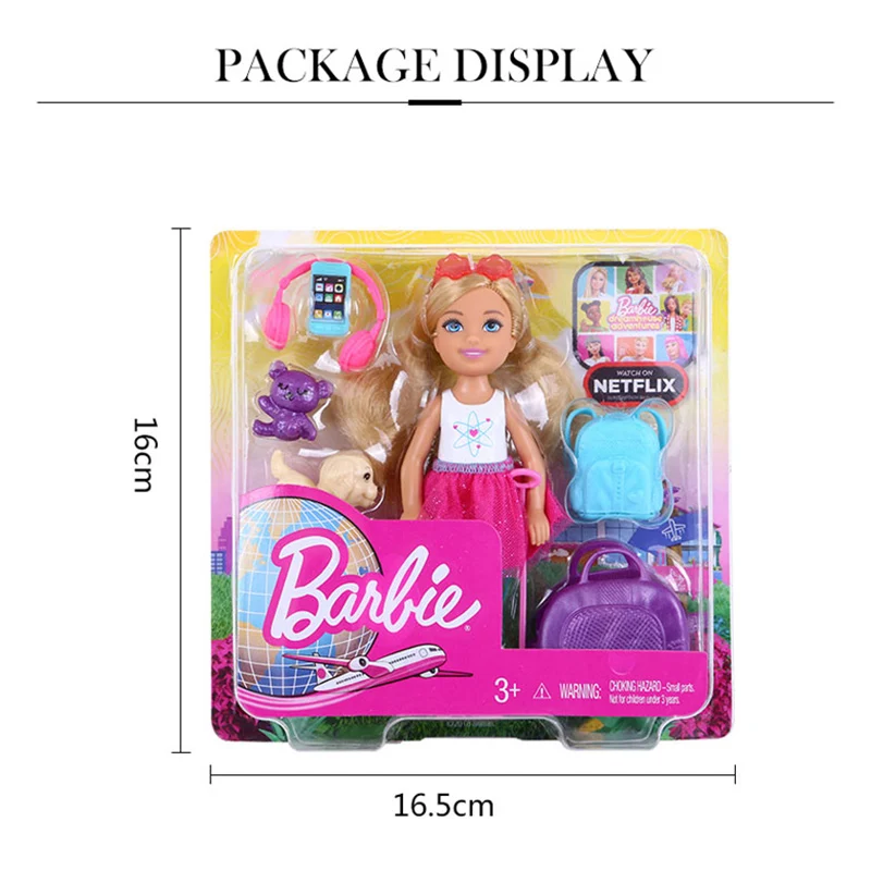

Chelsea Barbie Doll Original Toys Girls Travel Barbie Accessories Baby Toy Doll Juguetes Dolls Toys for Girls Gift