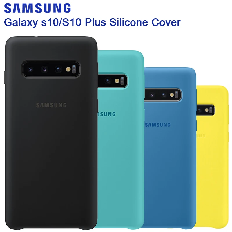 Оригинальный официальный силиконовый защитный чехол для Samsung Galaxy S10 + Plus SM-G9750 X