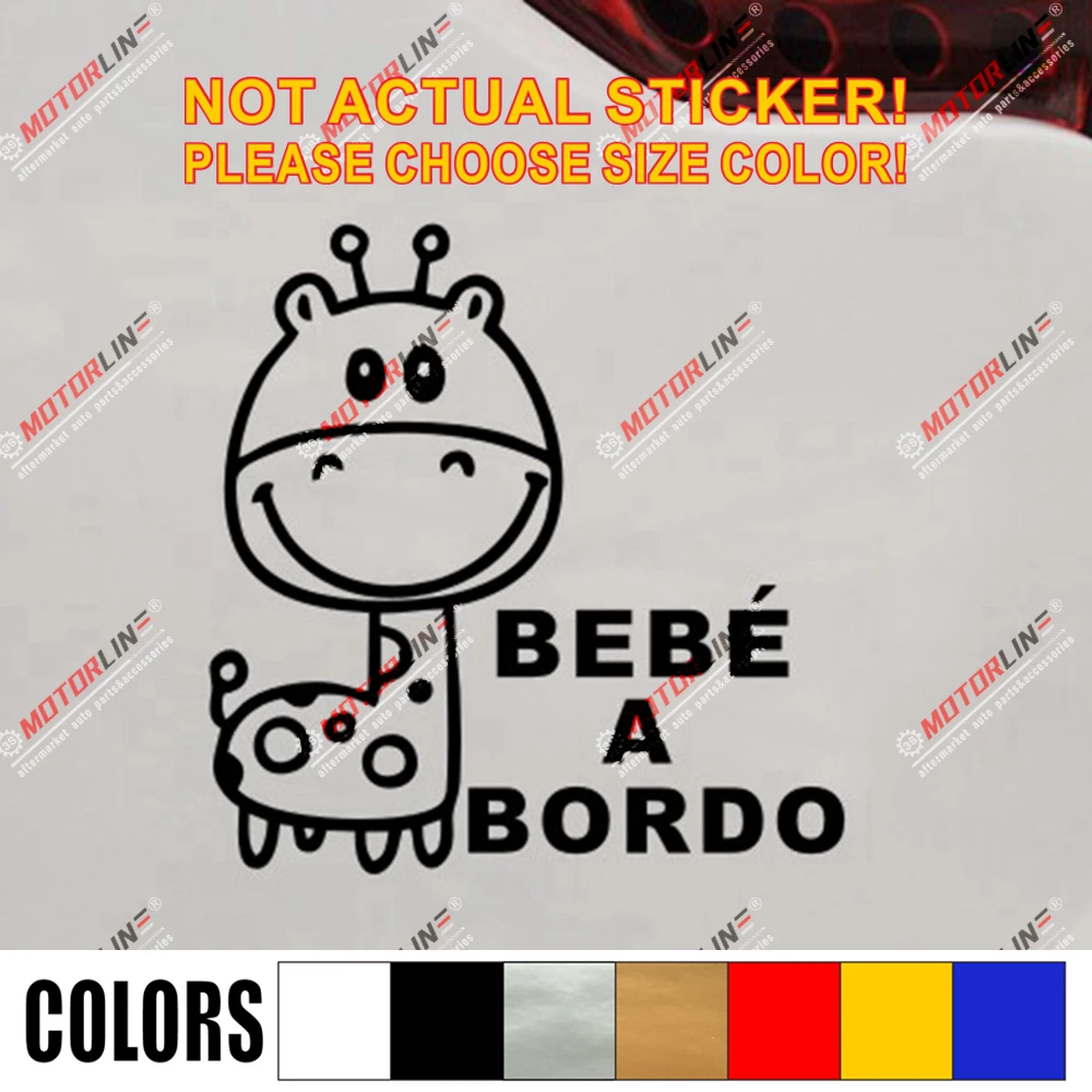 Милый олень Deerlet A борт Автомобильная Наклейка испанский Испания ребенок на борту