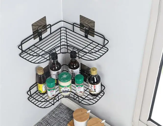 1 шт. аксессуары для ванной комнаты угловая полка крепления кованая железная