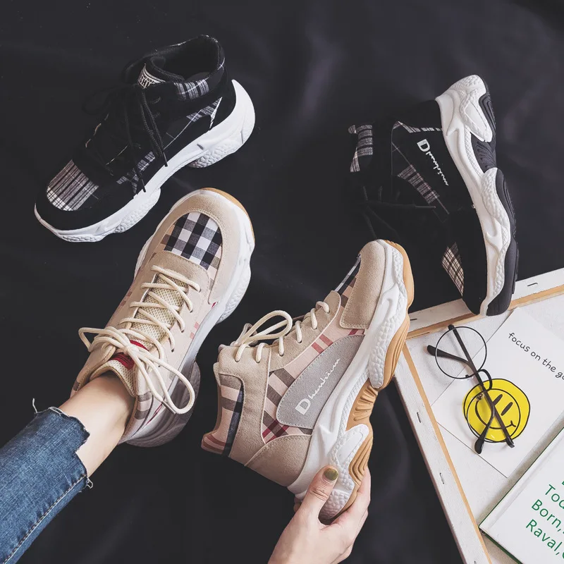 Новинка 2019 года женская обувь с высоким берцем все виды модной обуви