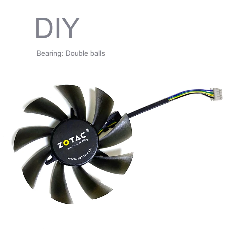 87 мм новый оригинальный DIY T129215SH T129215SU 4PIN ETH охлаждающий вентилятор для ZOTAC GTX 1060 960