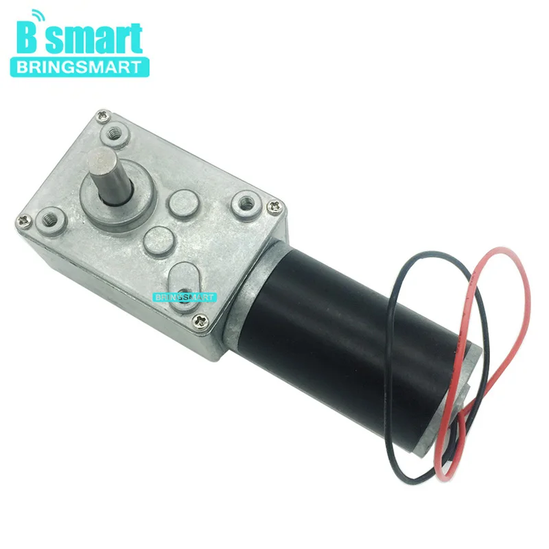Маленький червячный редуктор Bringsmart двигатель 12 В 24 470 об./мин. микро постоянного