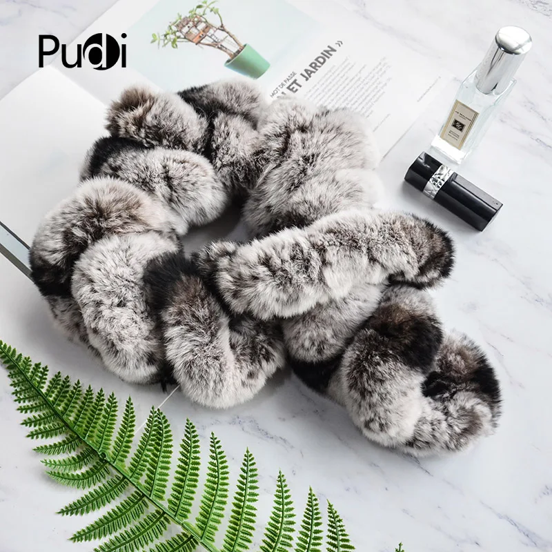 Aorice SF812 Для женщин шарф из натурального кроличьего меха Теплые зимние с мехом