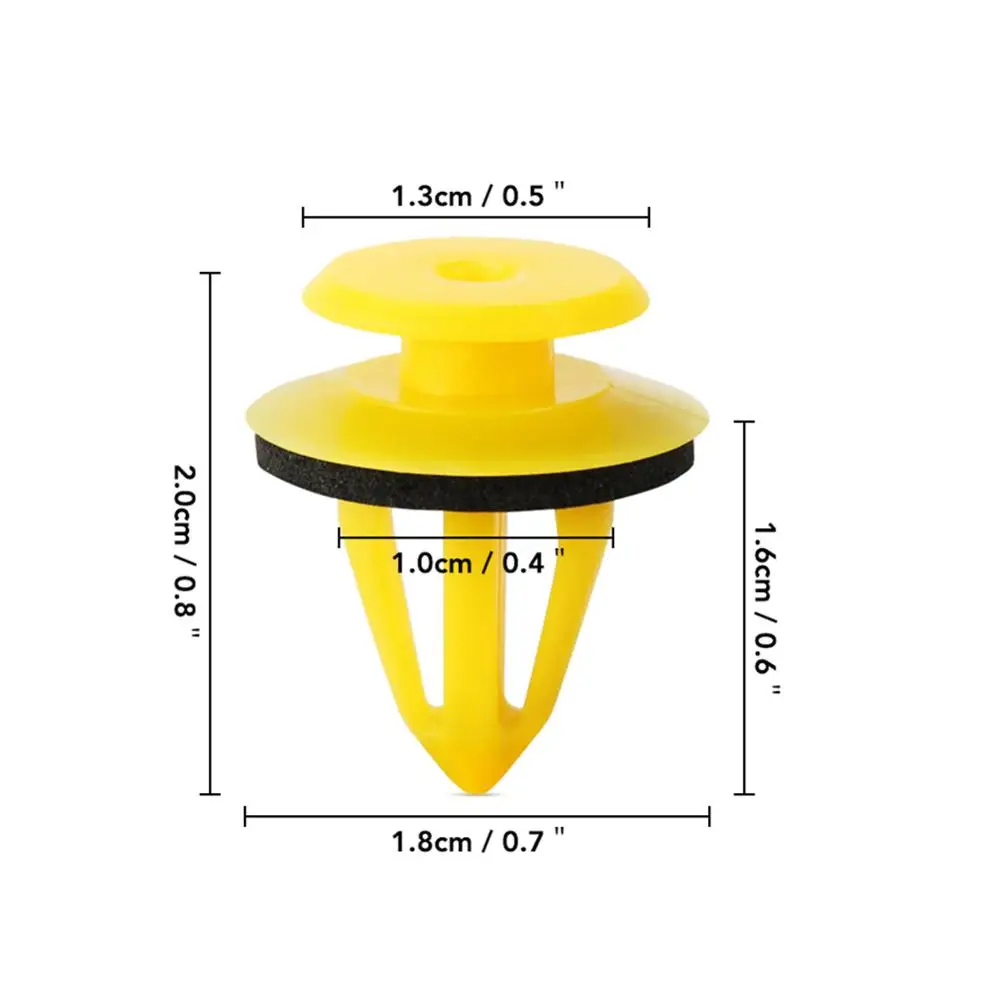 

50PCS Auto Door Trim Panels Fastener Clips Push Retainer Pin Rivet Bumper Fastener Car Plastic Retainer Fastener Clips Kit
