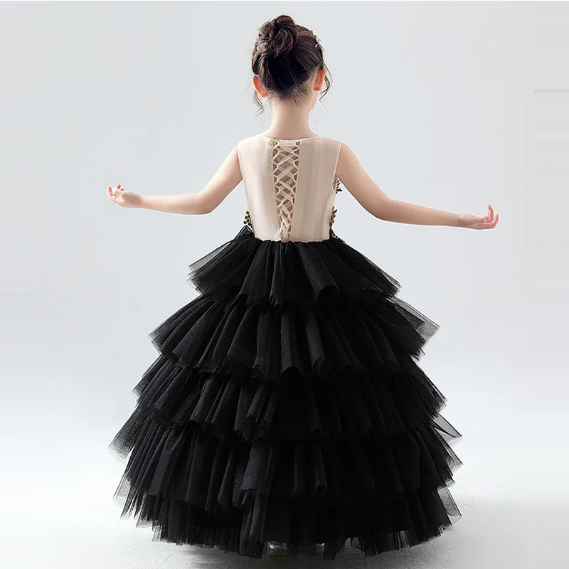 Платья для девочек с цветами свадьбы B025 2020 новинка элегантные платья принцессы