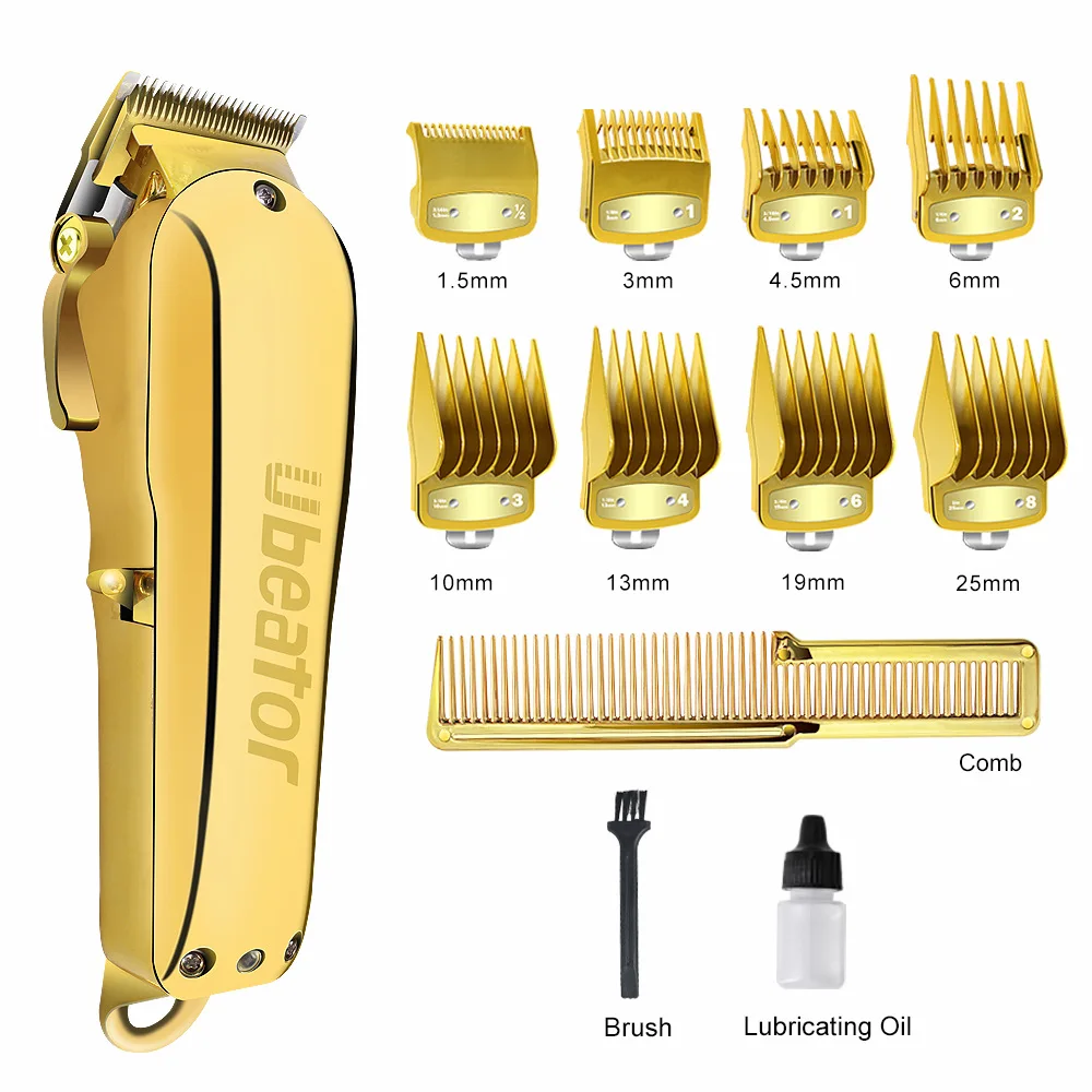 

Full Golden Electric Clipper Caliper Complete Hair Salon Special Clipper Large Capacity Lithium Battery