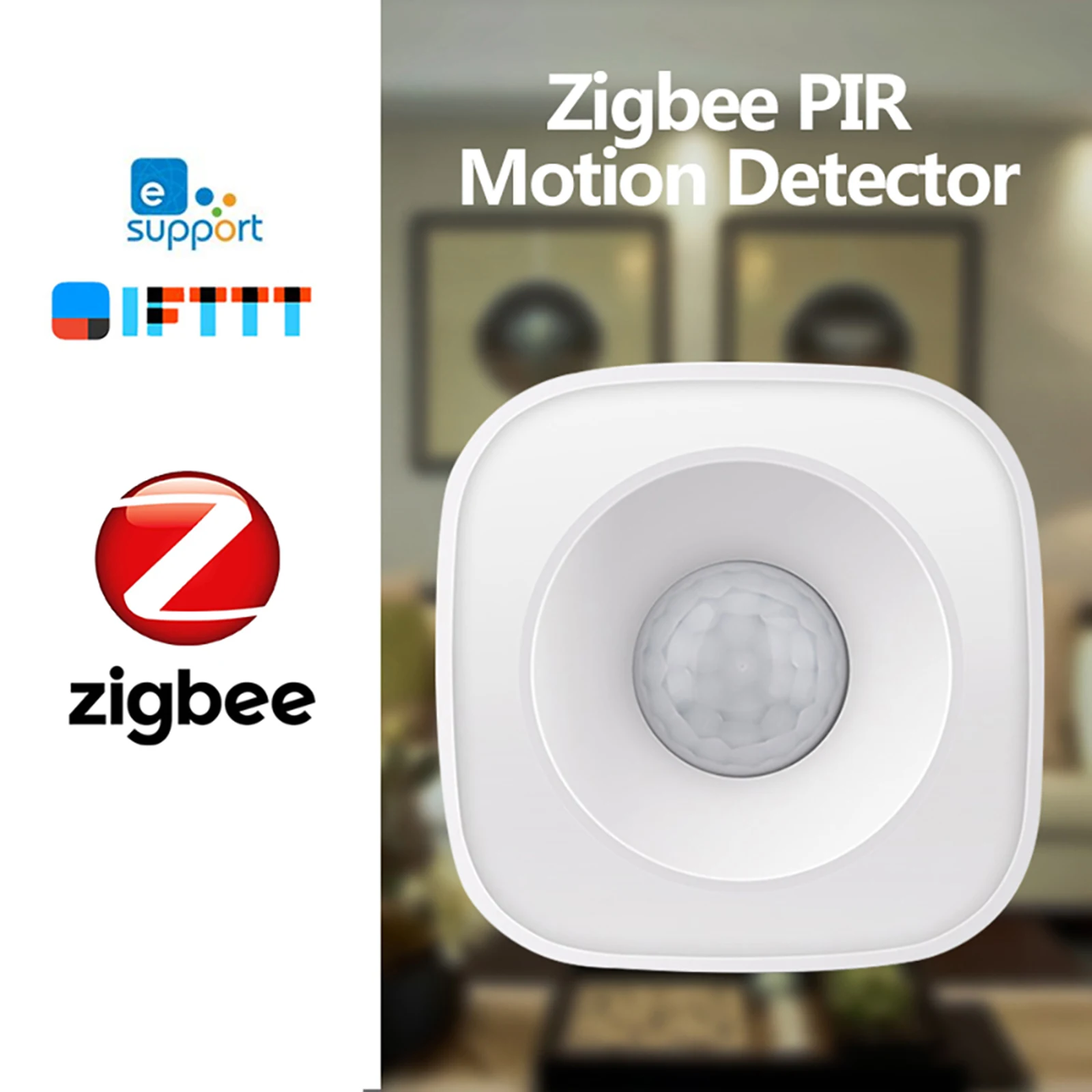 

eWelink Powered ZigBee PIR Motion Sensor Wireless Passive Infrared Detector 360° Detection Angle Security Burglar Alarm Sensor