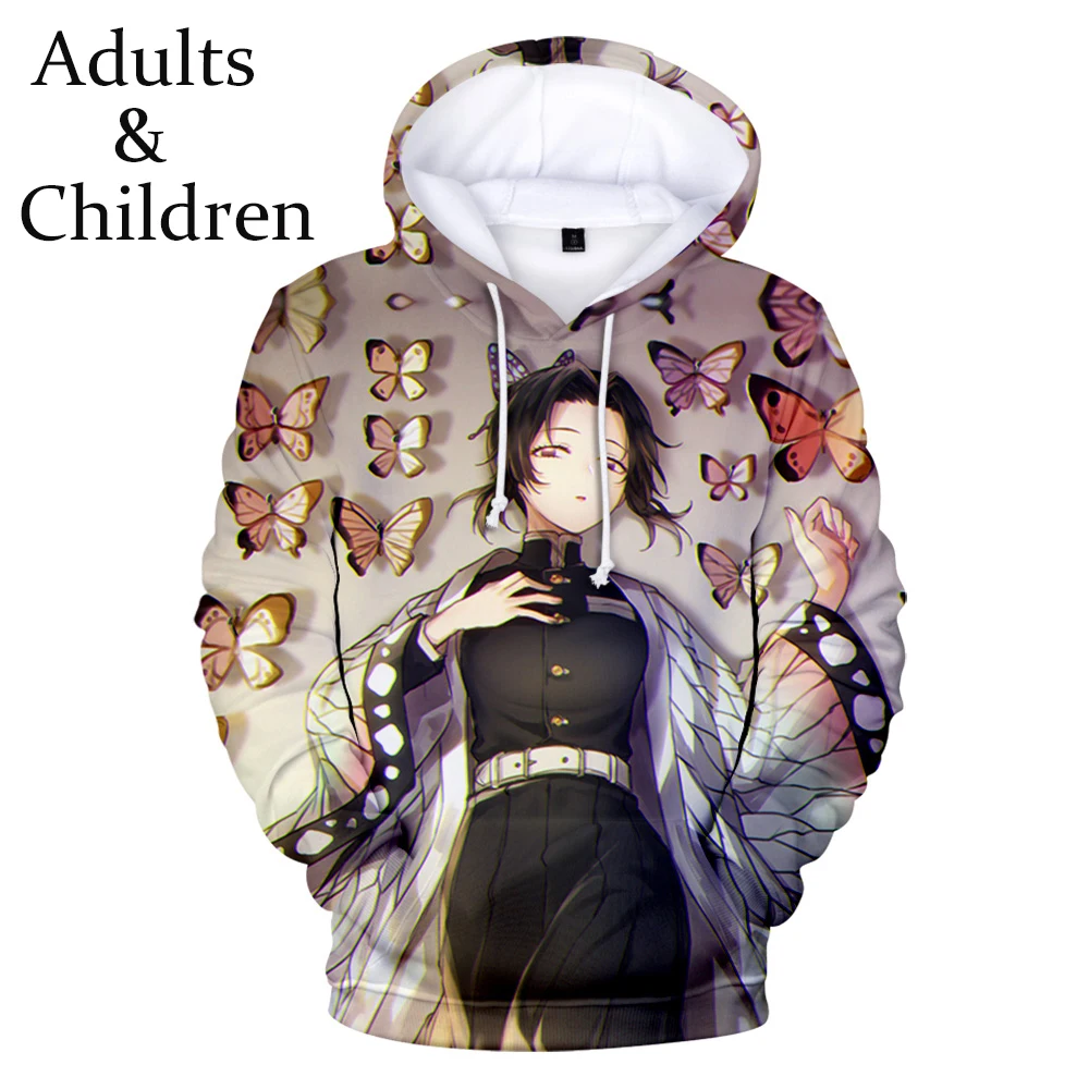 

Hot Hip Hop Casual 3D Ghost Blade Hoodies Men Women Streetwear Sweatshirt Fashion Comic 3D Kids Demon Slayer children Hooded