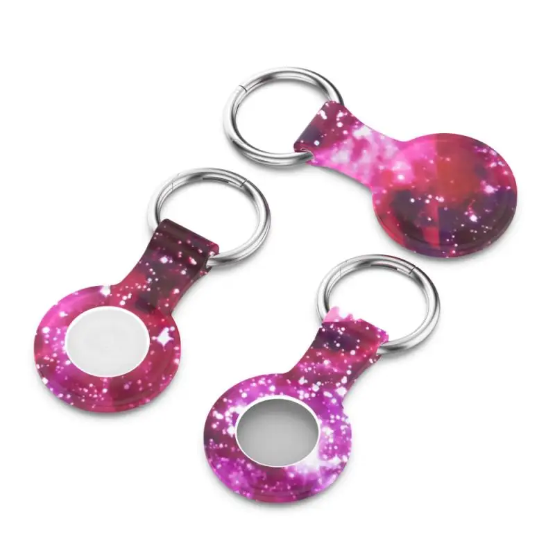 

Specially Designed For AirTags Bluetooth Tracker Leather Case Cover AirTags Tracker Keychain Sleeve Shell Skin