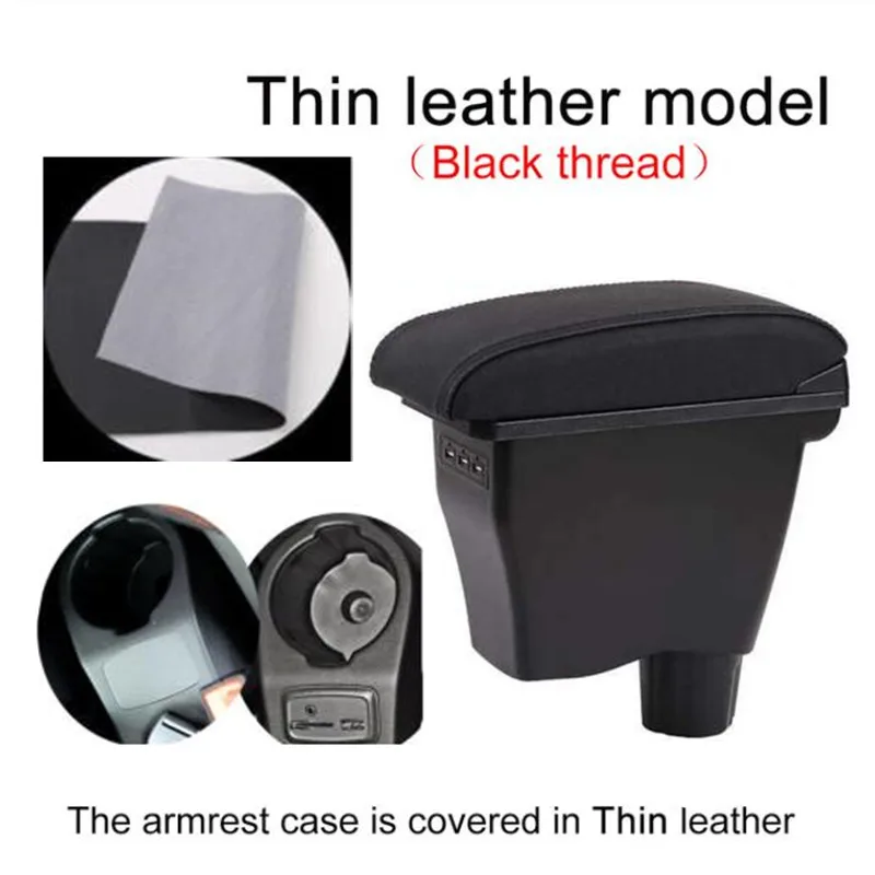 Подлокотник из искусственной кожи для Smart 453 Fortwo Forfour 2015 2018 с двухслойным USB портом