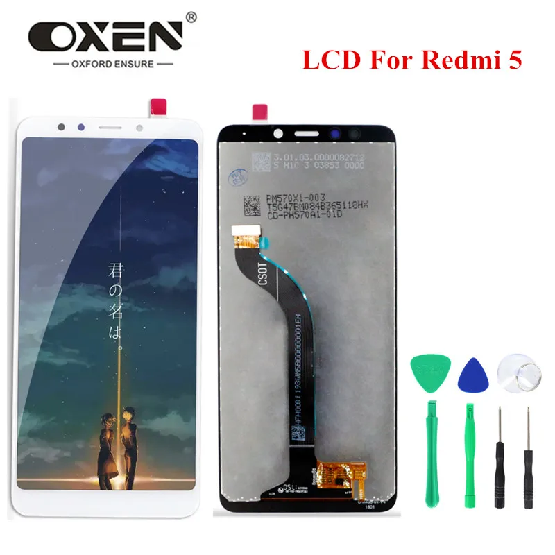 

100% Tested 5.7" LCD Screen for Xiaomi Redmi 5 LCD Display Touch Digitizer Assembly Replacement Phone Panels