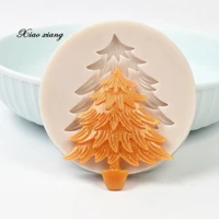 christmas tree fondant cake silicone mold christmas cake decorating tools cupcake chocolate biscuits mold diy baking mould m1229