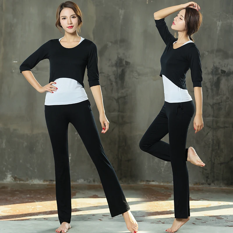 

Suit, Female Beginner Modal Large Size Fitness Suit Loose Sports Suite Suit, Female Dancing Dress