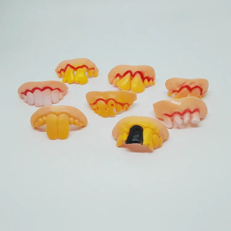 

Waylike Halloween Mouth Props Funny Denture Adult Horror Carnival Cosplay Party Props