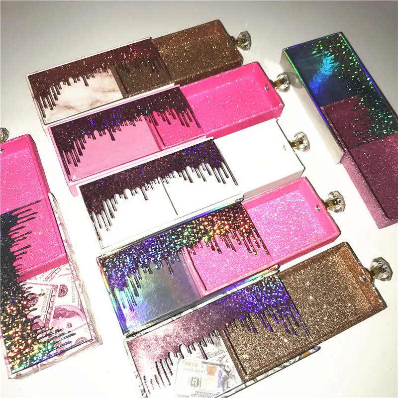 Новые коробки для упаковки ресниц дизайн 3d искусственные норковые натуральные