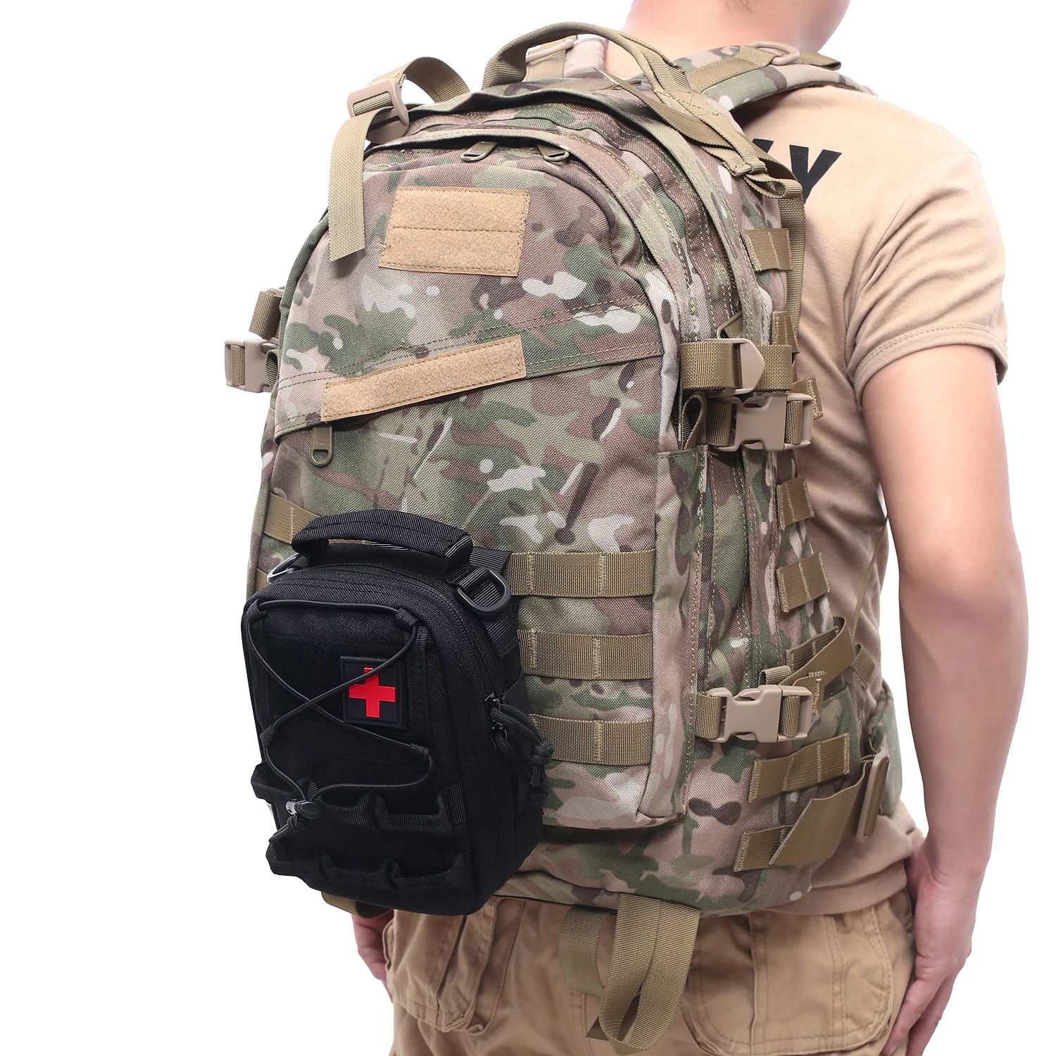 

Tactical Medical Bag Molle Pouch First Aid Kits Outdoor Hunting Car Home Camping Emergency Army Military EDC Survival Tool Pack