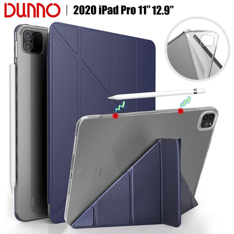 Новый чехол для iPad Pro 2020 12 9 2018 11 мягкий силиконовый умный 2 го поколения с функцией