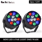 Освещение для дискотеки, высокое качество, 12x3 Вт, Led, номинальный, Rgbw, Dmx, сценический световой эффект, стробоскоп, луч, Рождество (2 шт.лот)