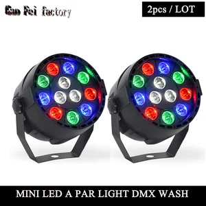 Освещение для дискотеки, высокое качество, 12x3 Вт, Led, номинальный, Rgbw, Dmx, сценический световой эффект, стробоскоп, луч, Рождество (2 шт.лот)
