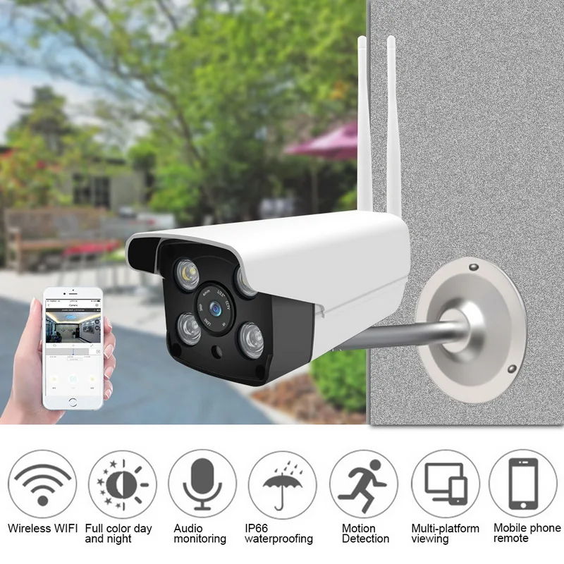 HD 720P IP камера уличная Водонепроницаемая беспроводная наблюдения светодиодный/ИК