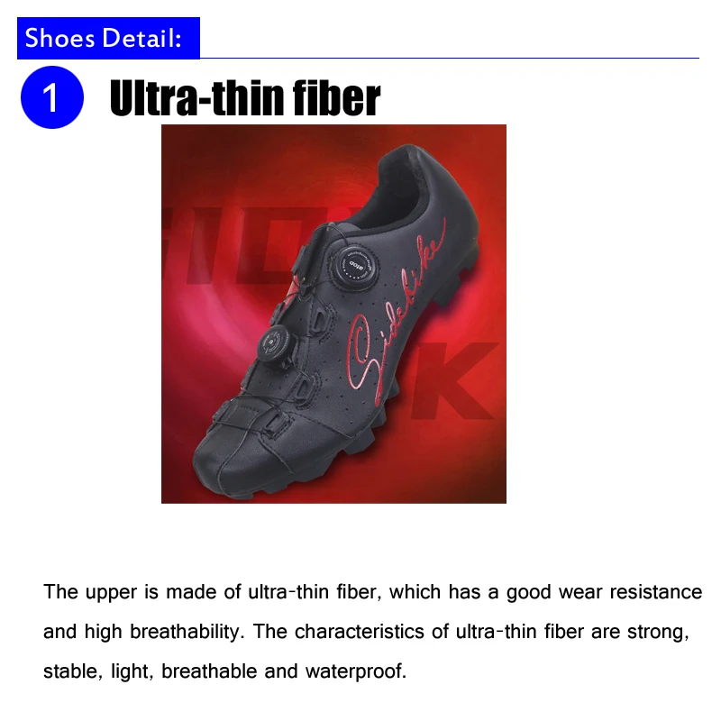 

SIDEBIKE Cycling Shoes Men Sapatilha Ciclismo MTB Mountain Bike Bicycle Sneakers Professional Self-Locking Bicicleta Carretera
