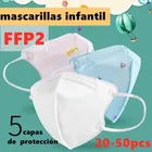 Детская Студенческая детская маска для лица FFP2 KN95 маски для лица fpp2 фильтр kn 95 ЗАЩИТА PM 2,5 ffp2mask KN95mask маска mascarillas fpp2 nios