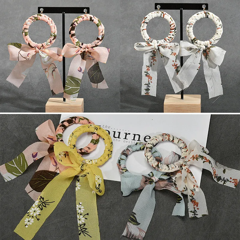 Аксессуары сделай сам корейский тканевый шифоновый галстук бабочка круг