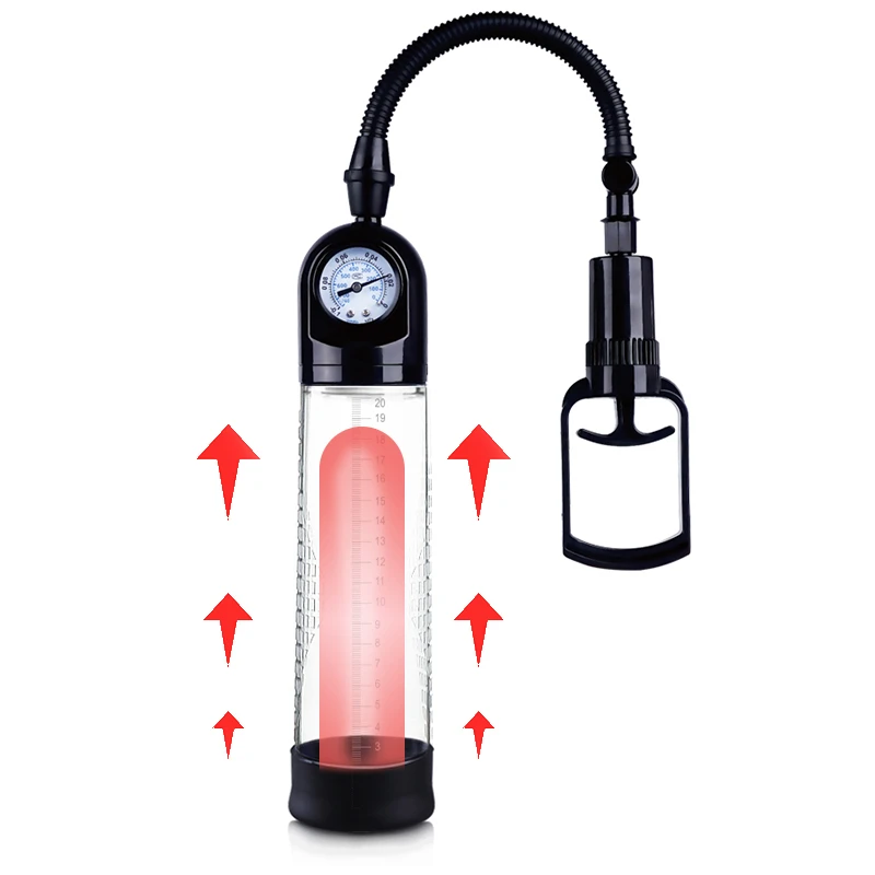 Манометр для увеличения пениса Мужской вакуумный насос удлинитель эрекции
