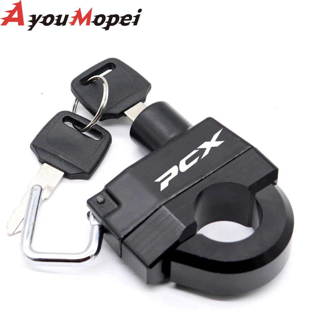 

Для HONDA PCX125 PCX 125 PCX150 PCX 150 2018 2019 2020 аксессуары для мотоциклов Противоугонный замок на шлем