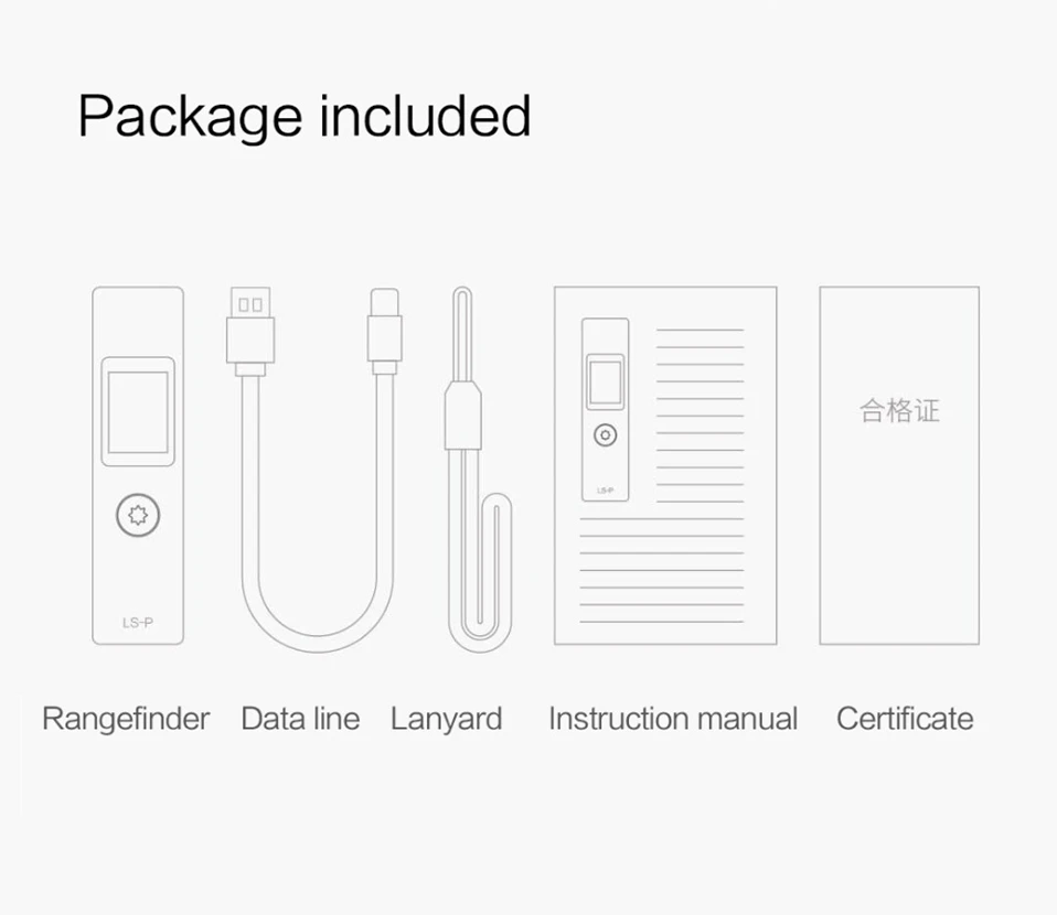 Xiaomi Mijia Tuka лазерный дальномер 40 м LS-P Портативный USB зарядное устройство высокая точность измерения