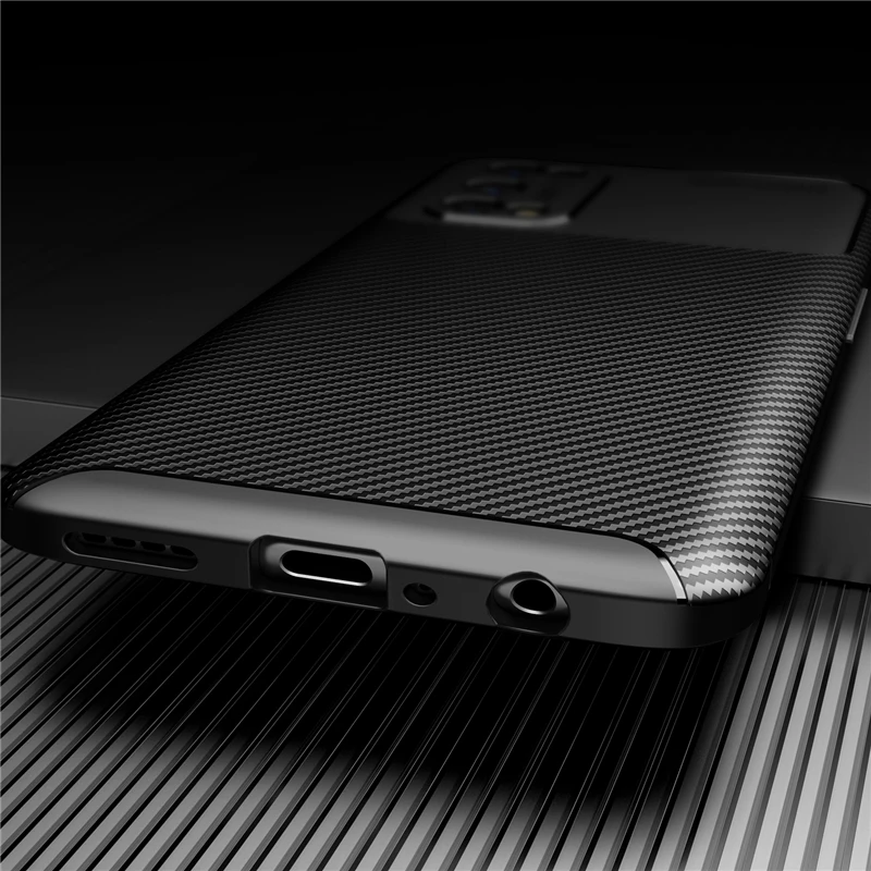 for oppo reno 5 5g case bumper silicone carbon fiber shockproof back cover for oppo reno5 5g case for oppo reno 5 5g 6 43 inch free global shipping