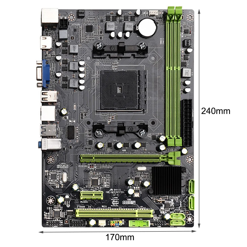 

Материнская плата A88, M-ATX DDR3, двухканальная, 16 ГБ, USB 2,0/3,0 SATA, Поддержка процессоров Intel FM2/FM2 +