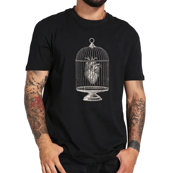 

free my heart fashion T-Shirts Men Funny Cotton O Neck clothing t shirt hip hop homme