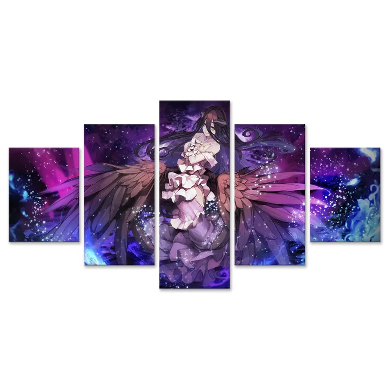 Albedo Overlord настенный художественный HD-принт домашний декор 5 шт. холст живопись