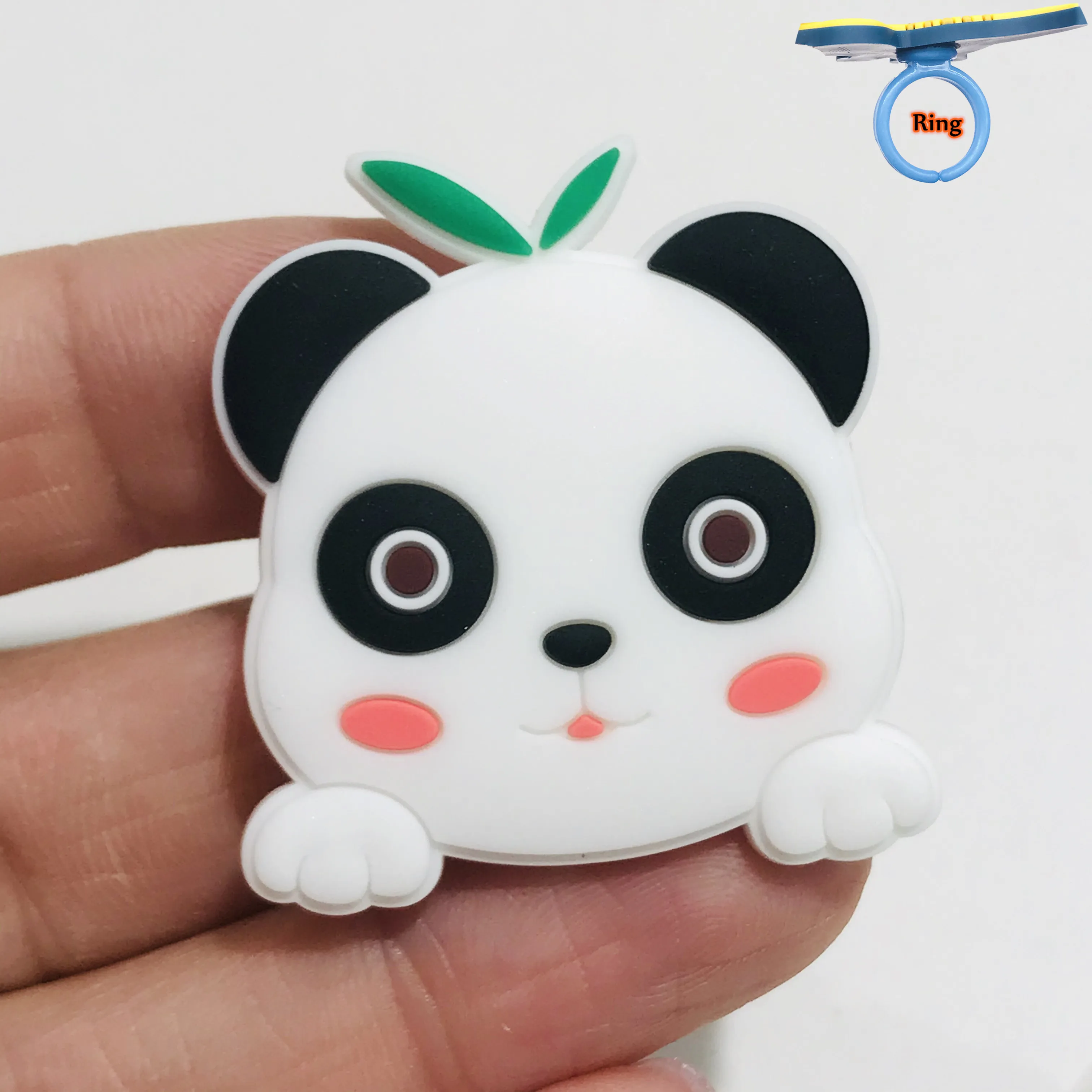 Лидер продаж 1 шт. ПВХ с милой пандой свинья палец ювелирные изделия аксессуары