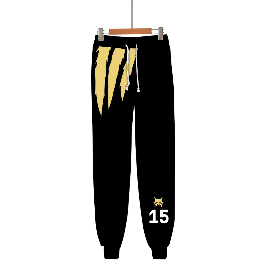 

Haikyuu! Black Wolf Pants Hip Hop Oversize Pants Trousers Fashion Casual High Quality Japanese Anime Cosplay Pants Sweatpants